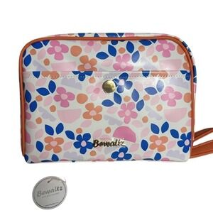 Bewaltz‎ Cosmetic Bag Floral Print Makeup Organizer Travel Toiletry Pouch